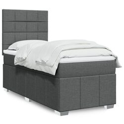 Box Spring Bed with Pocket Spring Mattress - King Single