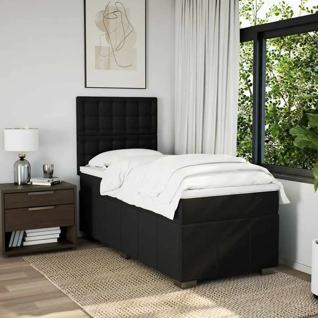 Box Spring Bed with Adjustable Headboard