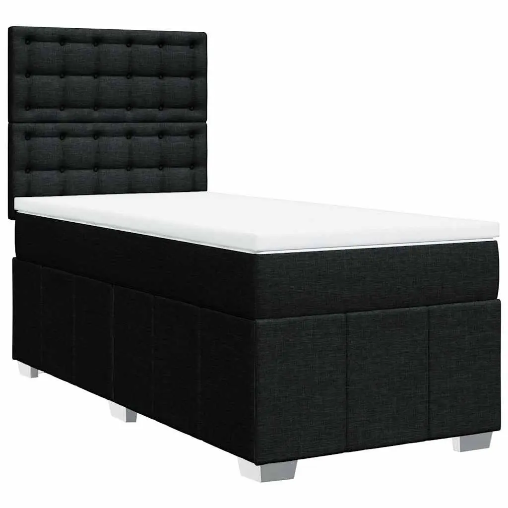 Box Spring Bed with Adjustable Headboard