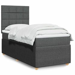 King Single Box Spring Bed: Pocket Mattress & Adjustable Headboard