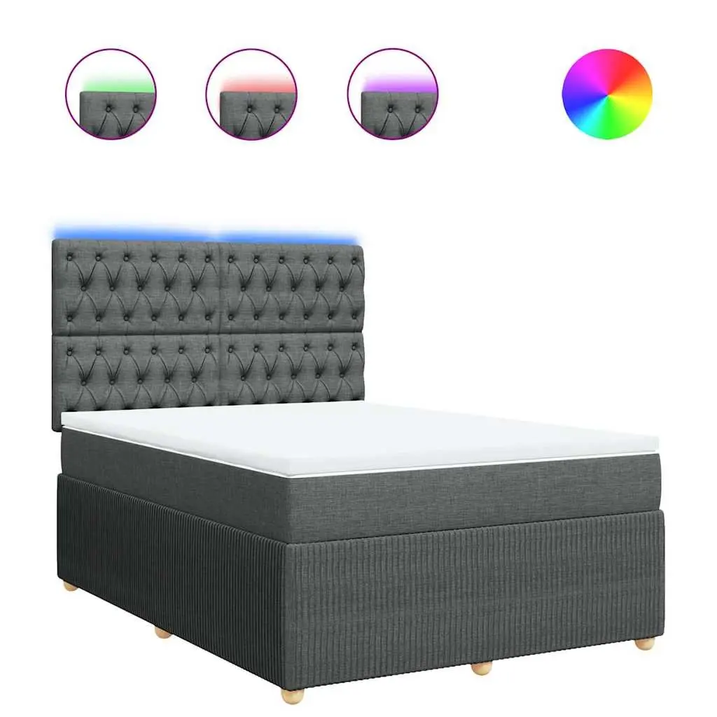 Queen Box Spring Bed with Pocket Spring Mattress