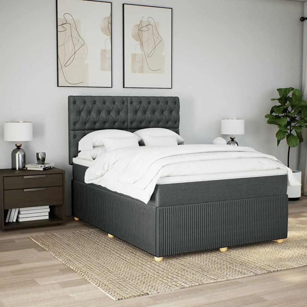 Queen Box Spring Bed with Pocket Spring Mattress