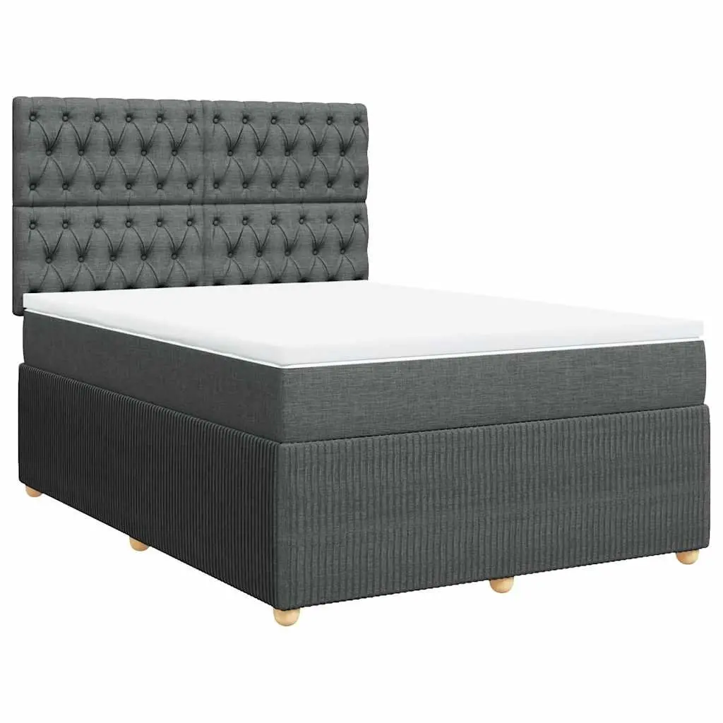 Queen Box Spring Bed with Pocket Spring Mattress