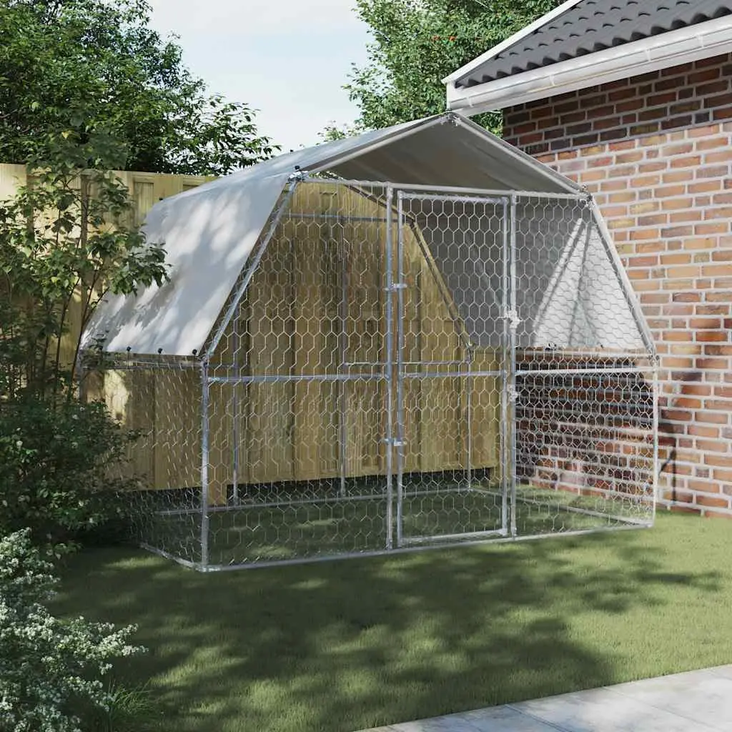Dog Cage Outdoor Use Galvanised Steel Mesh Pen