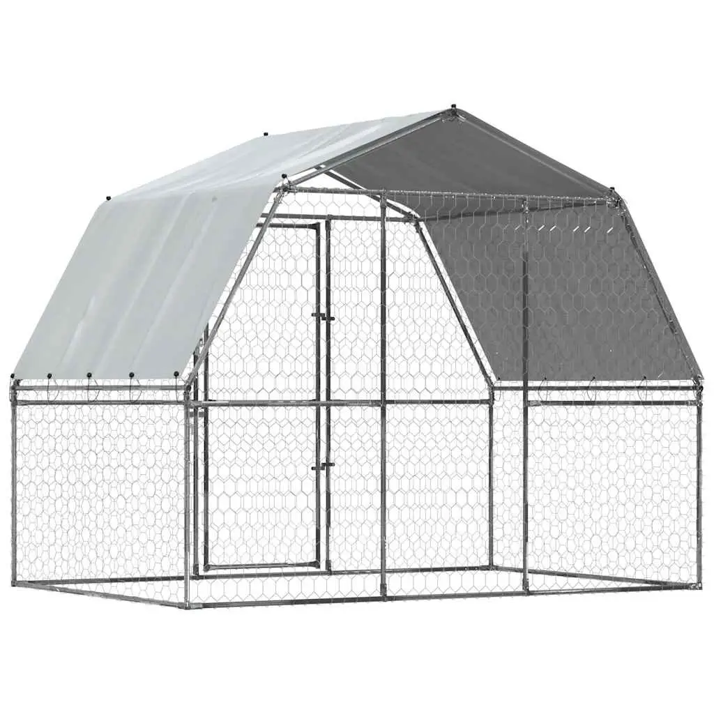 Dog Cage Outdoor Use Galvanised Steel Mesh Pen