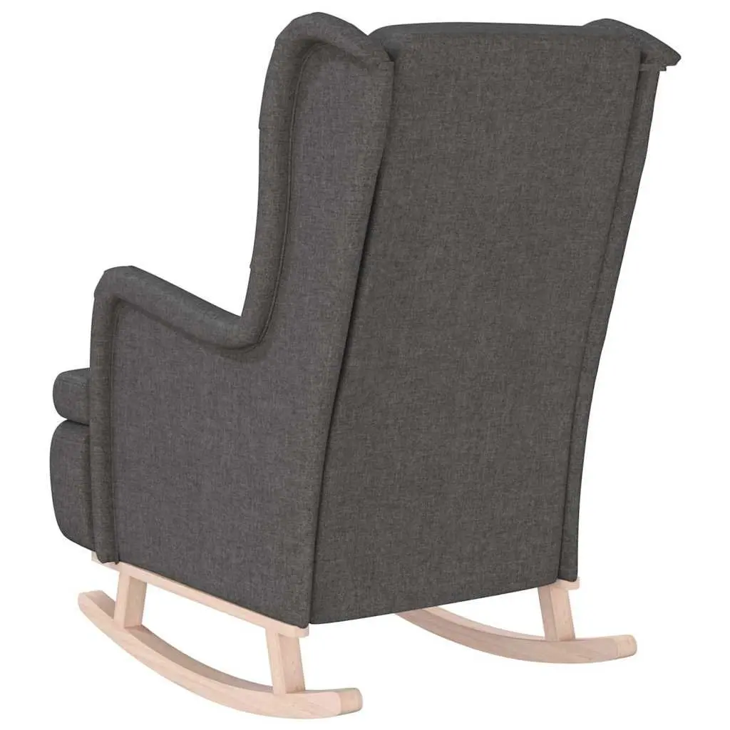 Armchair for Living Room Grey Fabric Padded Foam Seat