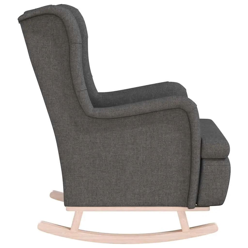 Armchair for Living Room Grey Fabric Padded Foam Seat