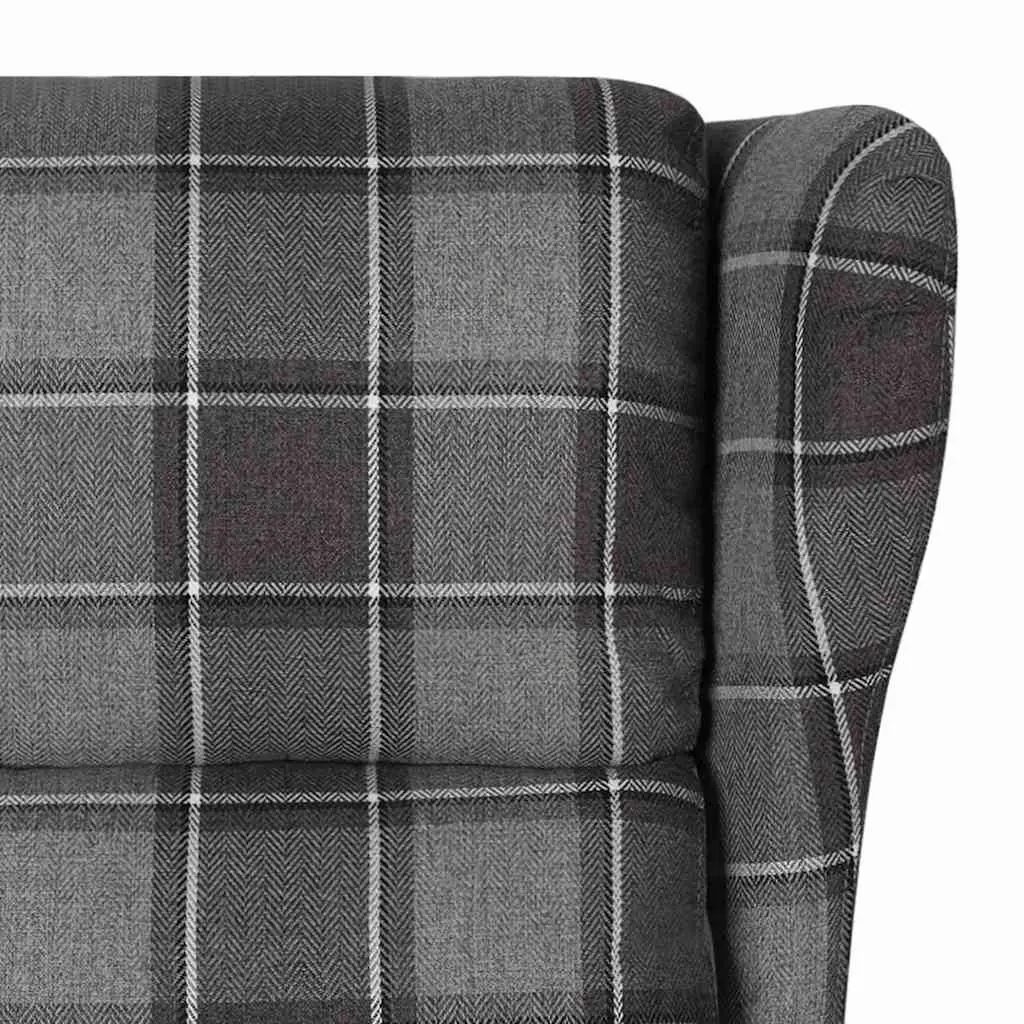 Electric Massage Chair for Home Use Grey Fabric Recliner with Lift Function and Vibration Massage