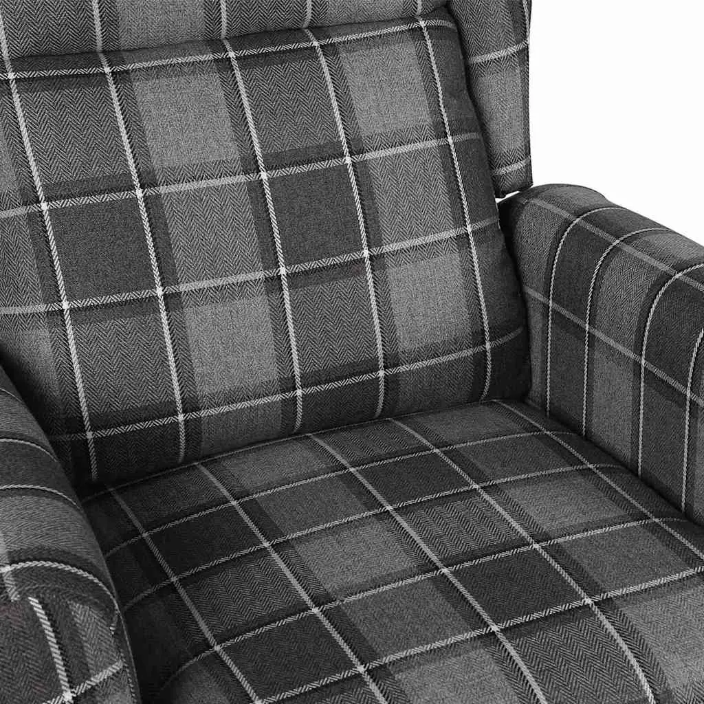 Electric Massage Chair for Home Use Grey Fabric Recliner with Lift Function and Vibration Massage