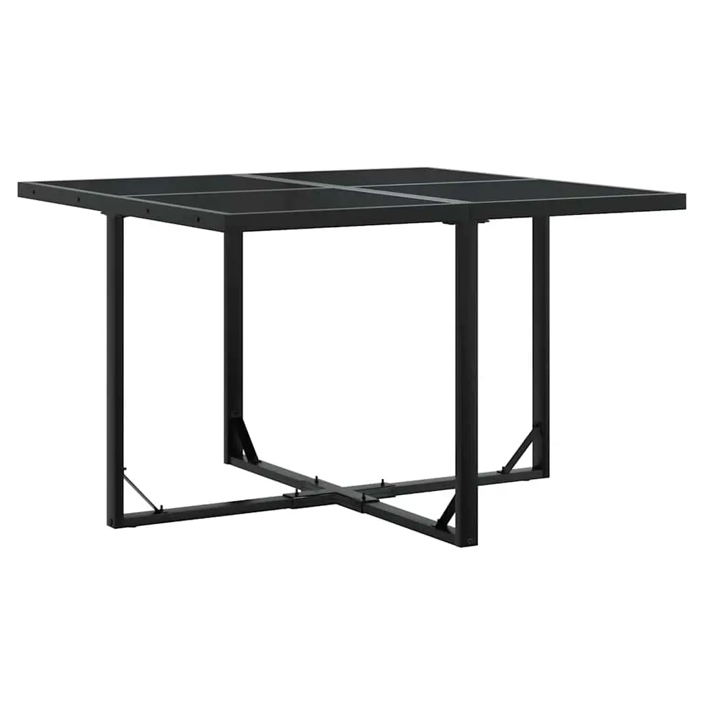 Garden Dining Set Outdoor Use 5 Piece Black