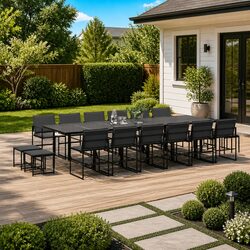 Specifications of the 17-Piece Outdoor Dining Set