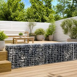 Gabion Basket with Cover - 200x50x50 cm Specs