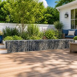 Gabion Basket Dimensions: 600x50x50 cm, Silver Color