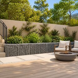 Gabion Basket Specifications: 700x50x50 cm Silver Metal