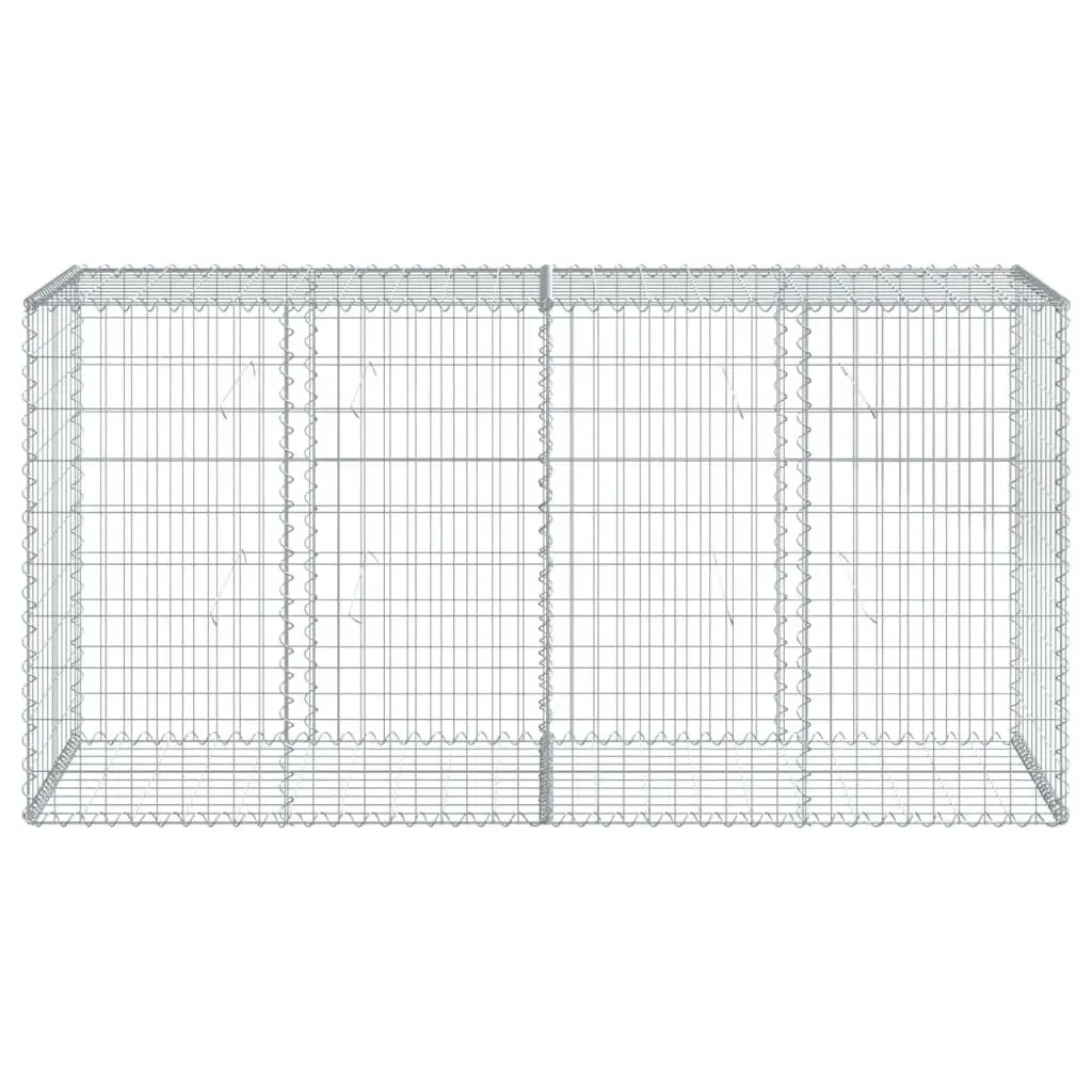 Gabion Basket 200x50x100 cm for Garden Retaining Walls and Privacy Screens Galvanised Iron Wire