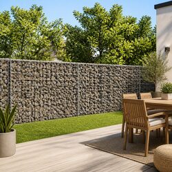 Gabion Basket 300x50x100cm Specifications: Silver Galvanised Wire