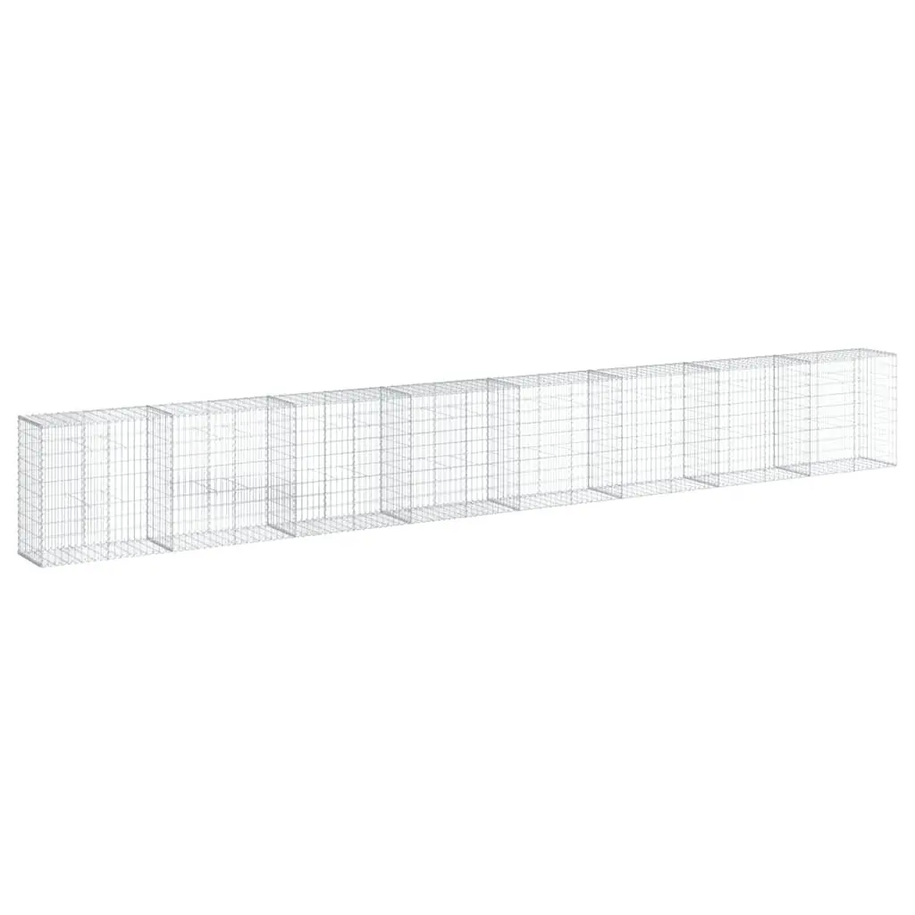 Gabion Basket Garden 800x50x100 cm Metal Wire Cage
