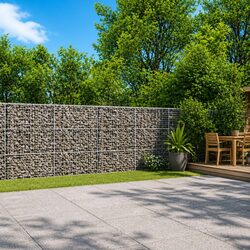 Gabion Basket Specifications: 600x50x150 cm, Galvanised Iron