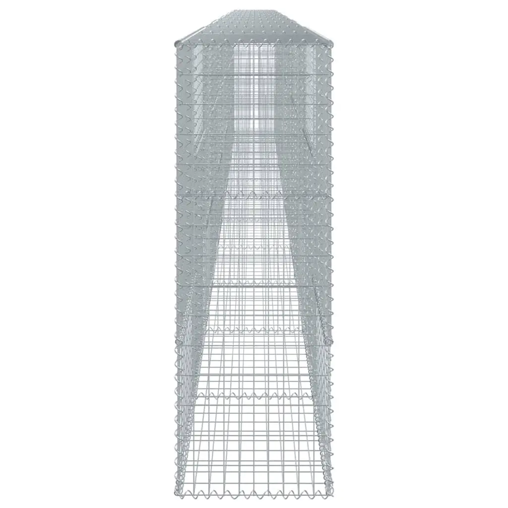 Gabion Basket for Garden 1100x50x150 cm Galvanised Iron Wire with Cover