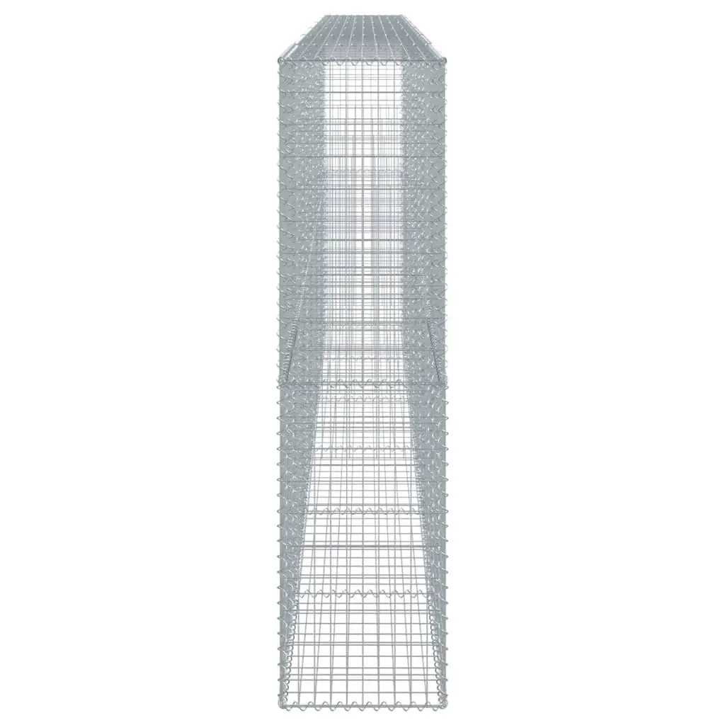 Gabion Basket with Cover 600x50x200 cm Galvanised Iron Wire Garden Retaining