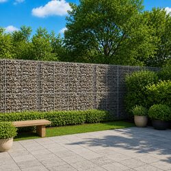 Gabion Basket with Cover: Dimensions 800x50x200cm, Galvanised Iron