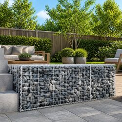 Gabion Basket with Cover Dimensions 100x100x50 cm