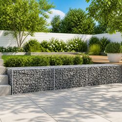 Gabion Basket Specifications: 300x100x50 cm, Silver Cover