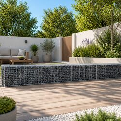 Gabion Basket Specifications: 900x100x50cm, Galvanised Iron
