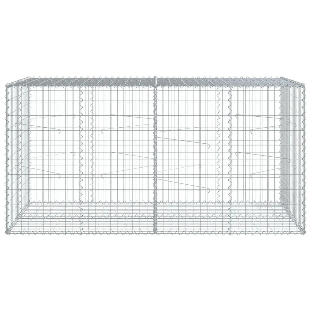 Gabion Basket for Garden 200x100x100 cm Galvanised Iron Wire