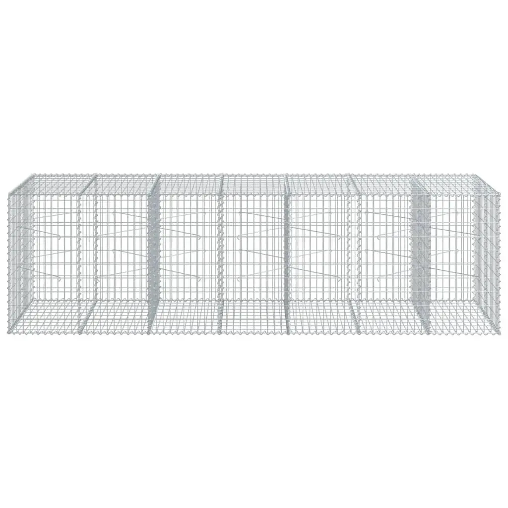 Gabion Basket for Garden 350x100x100 cm Galvanised Iron Wire
