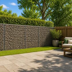 Gabion Basket Dimensions 750x100x100 cm, Galvanised Wire