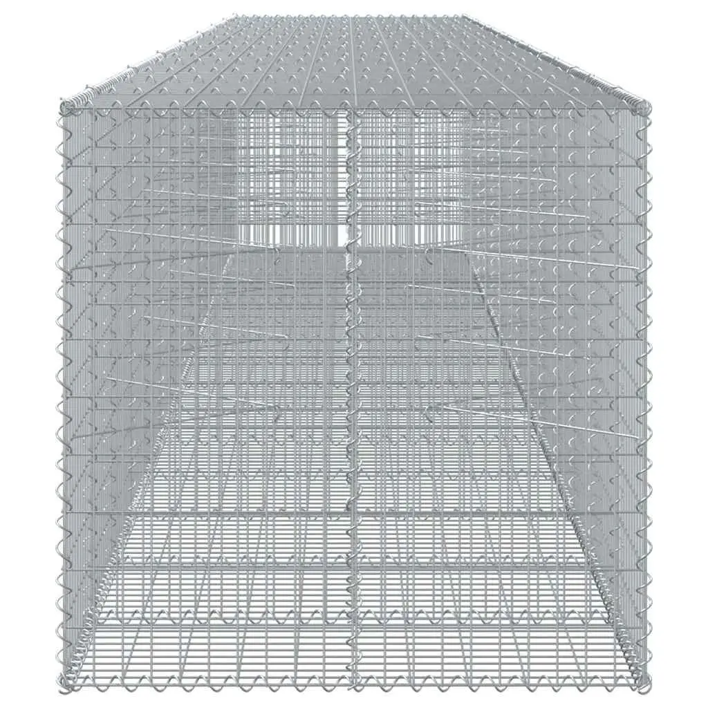 Gabion Basket Garden Use 750x100x100 cm Galvanised Iron Wire