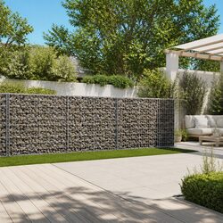 Gabion Basket Dimensions 800x100x100 cm in Galvanised Iron