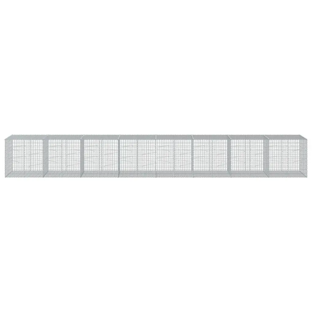 Gabion Basket Garden 800x100x100 cm Galvanised Iron Wire