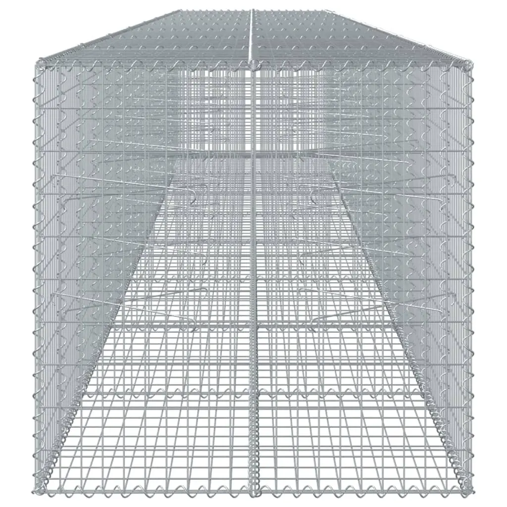 Gabion Basket Garden 800x100x100 cm Galvanised Iron Wire