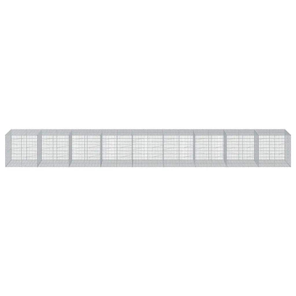 Gabion Basket for Garden 900x100x100 cm Galvanised Iron Wire