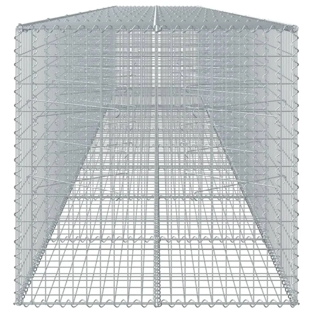 Gabion Basket for Garden 900x100x100 cm Galvanised Iron Wire