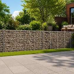 Gabion Basket Dimensions 1050x100x100 cm with Cover