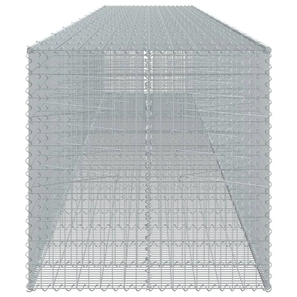 Gabion Basket for Garden Landscaping 1050x100x100 cm Galvanised Iron