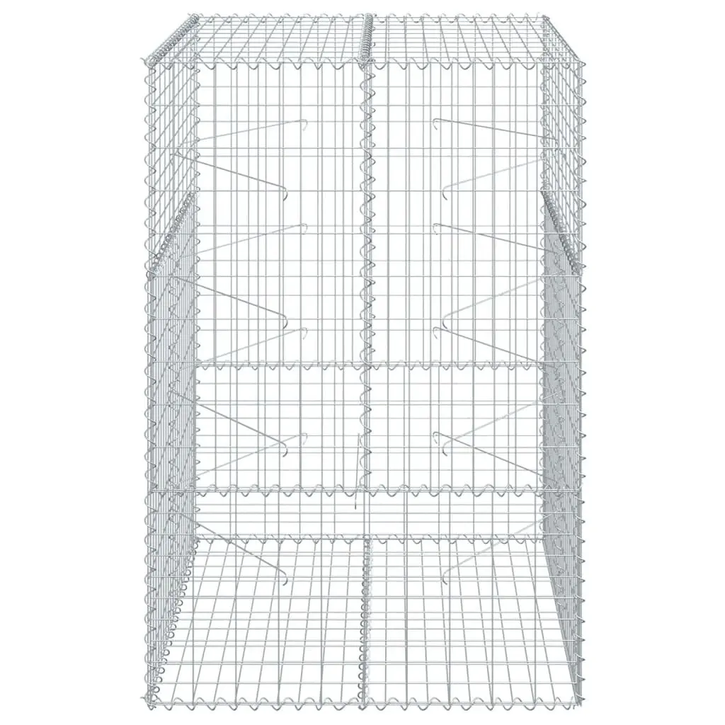 Gabion Basket Garden Landscaping 100x100x150 cm Galvanised Iron Wire