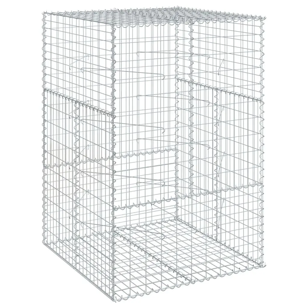 Gabion Basket Garden Landscaping 100x100x150 cm Galvanised Iron Wire