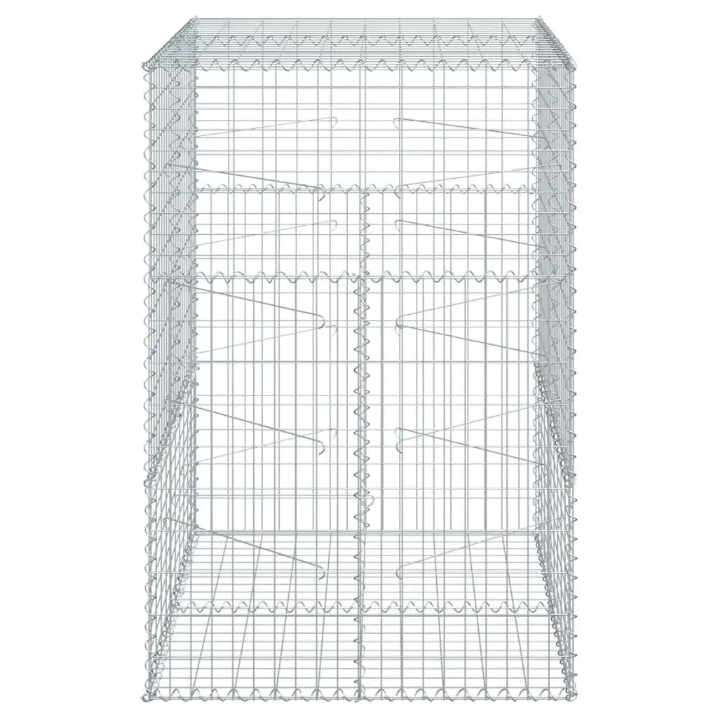 Gabion Basket Garden Landscaping 100x100x150 cm Galvanised Iron Wire