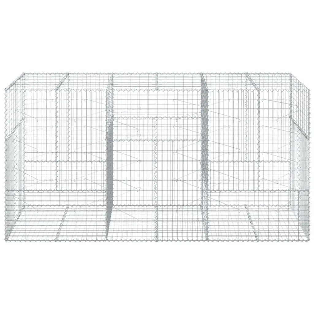 Gabion Basket Outdoor Garden 300x100x150 cm Galvanised Iron Wire