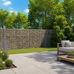 Gabion Basket Specifications: 400x100x150cm, Galvanised Iron Wire