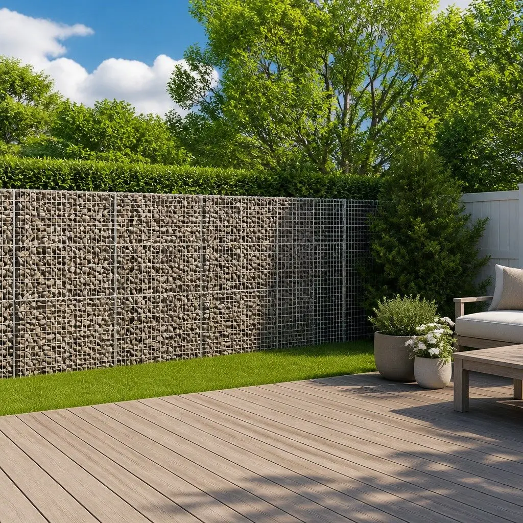 Gabion Basket Garden Use 700x100x150 cm Galvanised Iron Wire