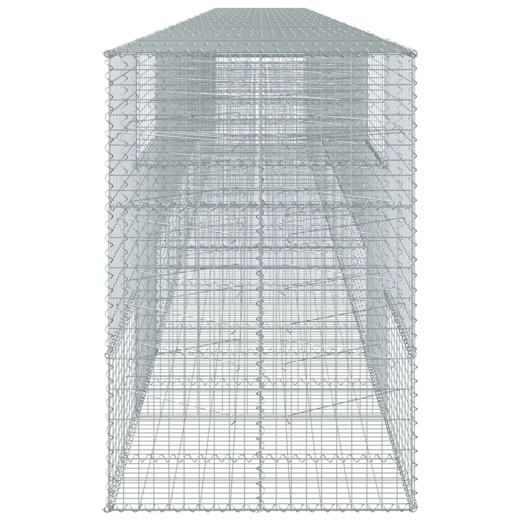Gabion Basket for Garden Outdoor 1100x100x150 cm Galvanised Iron Wire