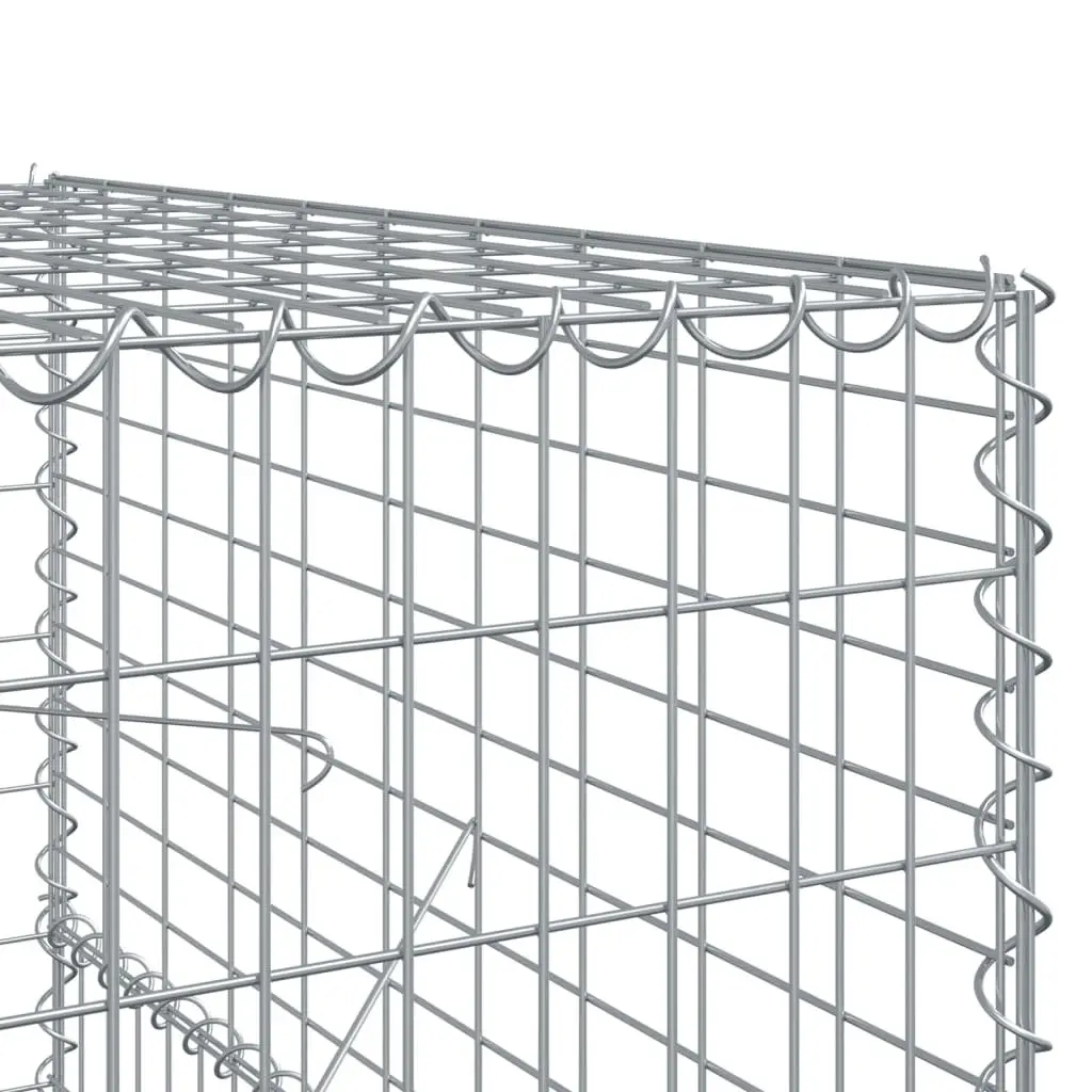 Gabion Basket for Garden Outdoor 1100x100x150 cm Galvanised Iron Wire