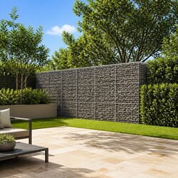 Gabion Basket with Cover 1200x100x150 cm - Specifications Inside