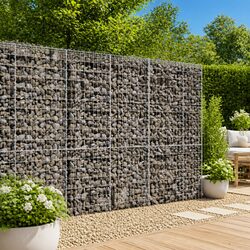 Gabion Basket Dimensions: 100x100x200 cm, Iron Wire Construction