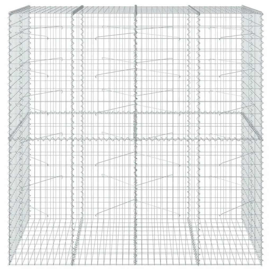 Gabion Basket Outdoor Garden 200x100x200 cm Retaining Wall Decor